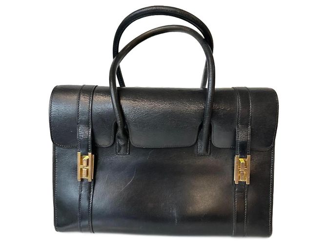 Sac Hermès Drag Vintage Noir