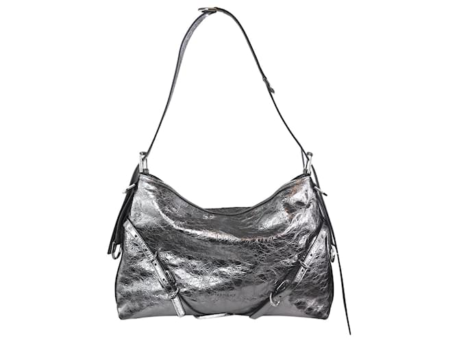 Givenchy Silver Vouyou medium bag Silvery Leather  ref.1246994