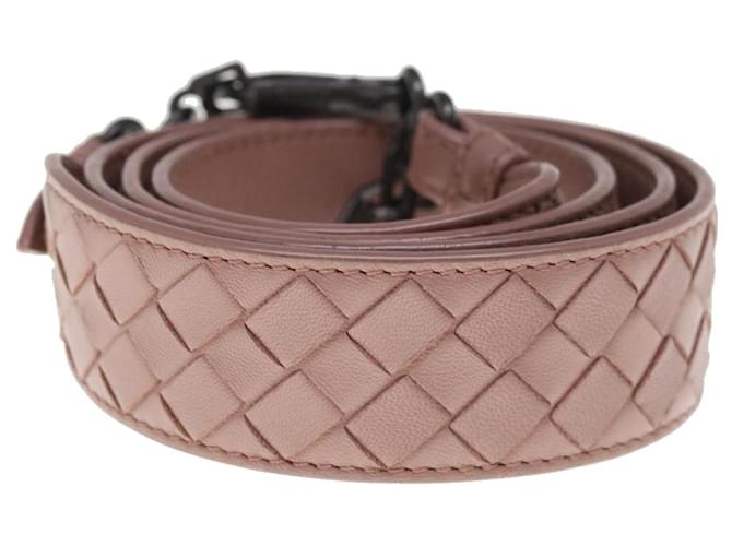 Autre Marque BOTTEGA VENETA INTRECCIATO Shoulder Strap Leather 44.5"" Pink Auth am5637  ref.1247040