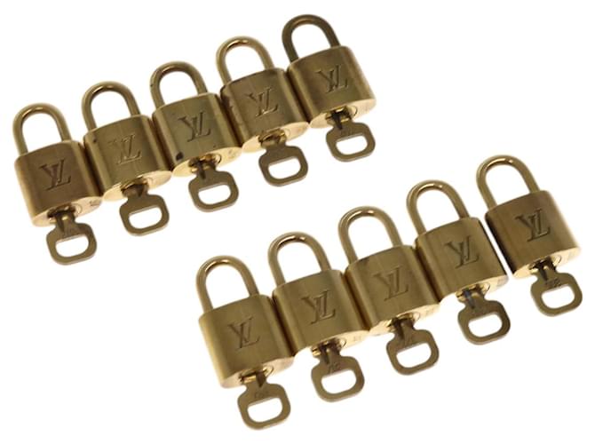 Louis Vuitton padlock 10set Padlock Gold Tone LV Auth 65212 Metal  ref.1247106