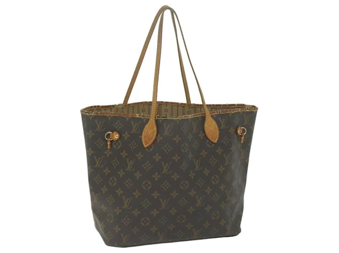 LOUIS VUITTON Monogramme Neverfull MM Tote Bag M40156 Auth LV 65979 Toile  ref.1247109