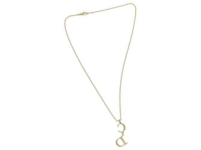 Christian Dior Collar metal Oro Autenticación5777 Dorado  ref.1247116