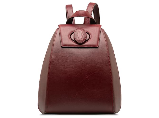 Cartier Red Must De Cartier Backpack Leather Pony-style calfskin  ref.1227876