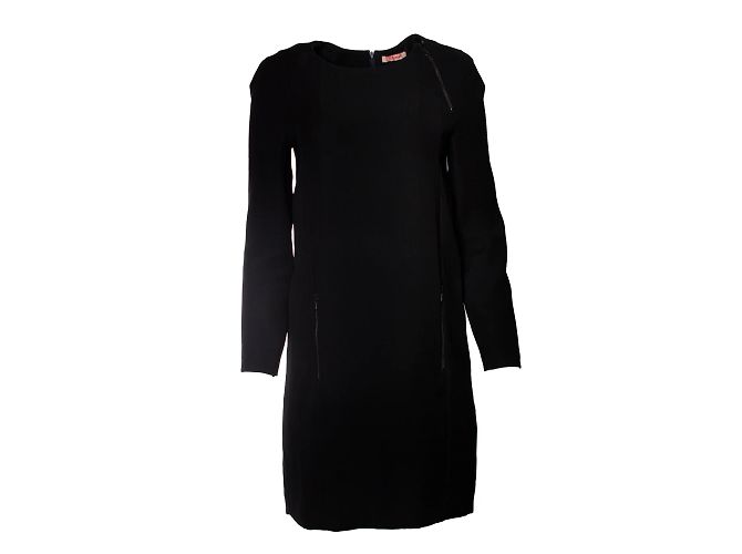 Cacharel, Robe noire avec fermetures éclair