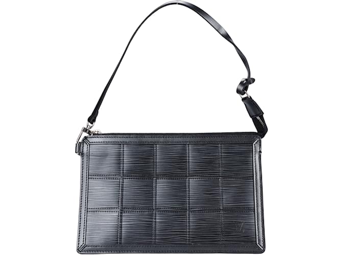 Louis Vuitton Noir Epi Stretch Pochette Accessoire Black Cloth  ref.1246279