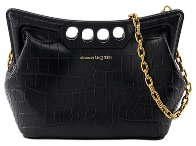 Peak Bag - Alexander McQueen - Synthetic Leather - Black Leatherette  ref.1246322