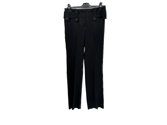 Chloé-Hose T.FR 36 Wolle Schwarz