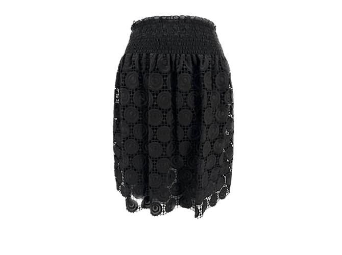 MIU MIU  Skirts T.it 40 silk Black  ref.1246450