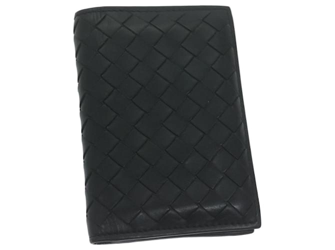 Autre Marque BOTTEGA VENETA INTRECCIATO Card Case Leather Black Auth yk10559  ref.1246706