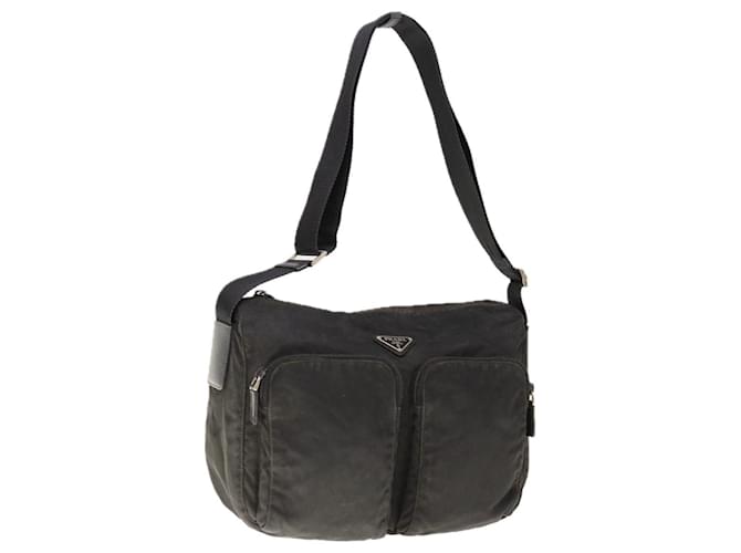 PRADA Shoulder Bag Nylon Black Auth 65909  ref.1246708