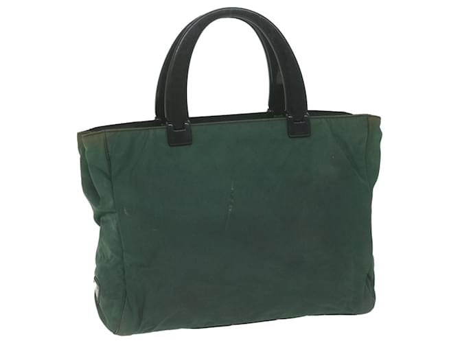 PRADA Hand Bag Nylon Green Auth 65933  ref.1246730