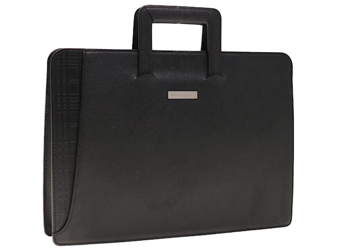 Bolsa de mão BURBERRY em couro preto com autenticação11813  ref.1246745