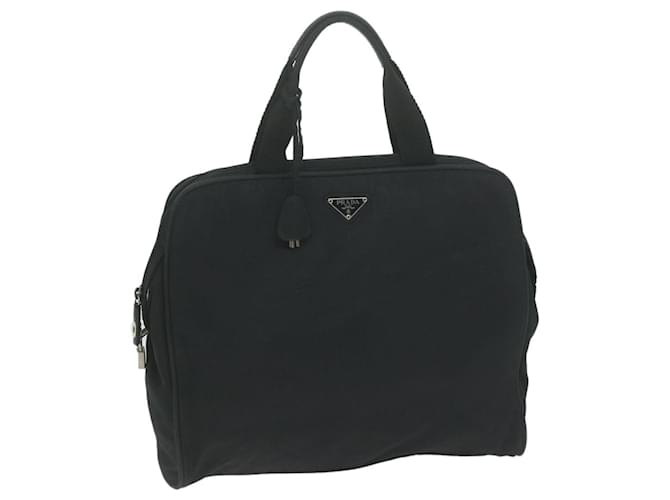 PRADA Hand Bag Nylon Black Auth 65890  ref.1246768