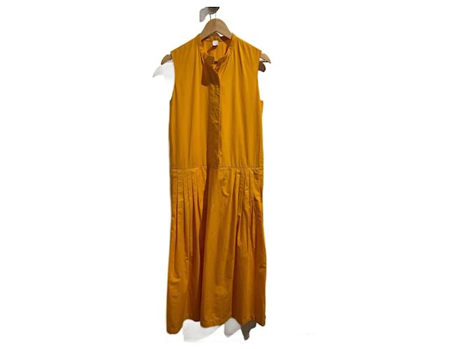 Hermès HERMES  Dresses T.International M Cotton Yellow  ref.1246815