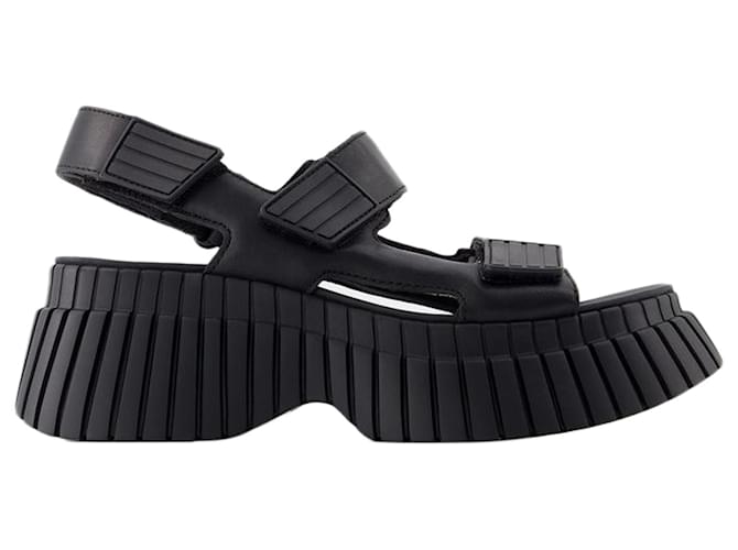 Autre Marque BCN Sandals - Camper - Leather - Black Pony-style calfskin  ref.1246875
