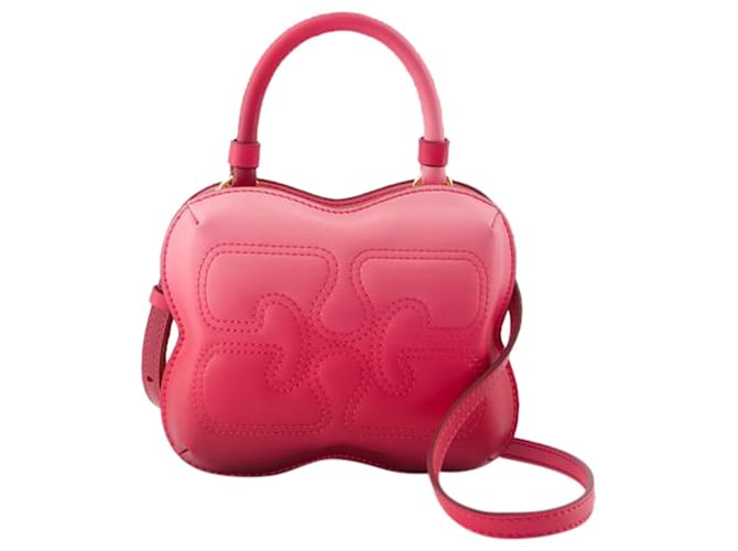 Bolsa Pequena Borboleta Gradiente - Ganni - Couro Sintético - Rosa Leatherette  ref.1246910