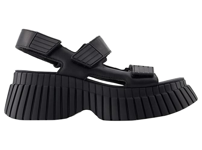 Autre Marque BCN Sandals - Camper - Leather - Black Pony-style calfskin  ref.1246914