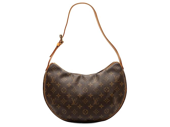 Louis Vuitton Brown Monogram Croissant MM Cloth  ref.1246945
