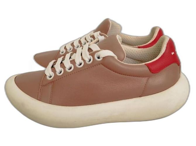 Marni Banana Sneaker Leder Beige