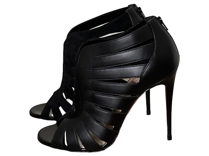 Christian Louboutin Leather sandals Black  ref.1247285