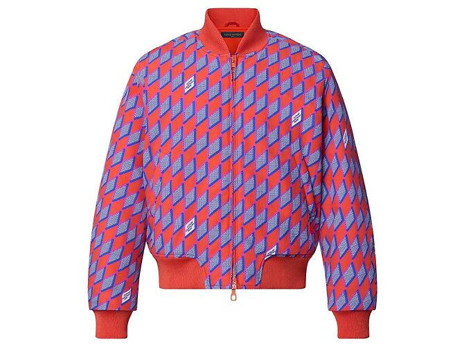Louis Vuitton Drop Needle Bomberjacke Grafik Polyamid Mehrfarben