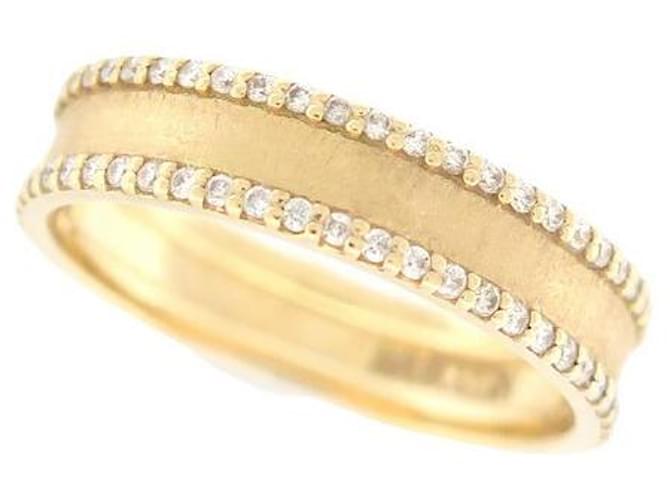 MAUBOUSSIN RING PARISISCHES LEBEN RI1176YGDI T52 in gold 18k Diamanten 0.4ct Golden Gelbes Gold  ref.1247419