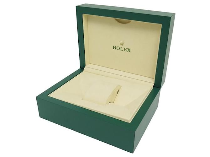 NEW ROLEX WATCH BOX 39141.08 OYSTER L ROLEX SUBMARINER DAYTONA NEW WATCH BOX Green Leather  ref.1247485