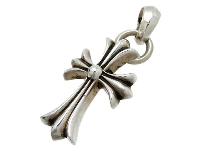 Chrome Hearts Silver Small Cross Pendant Metal  ref.1247534