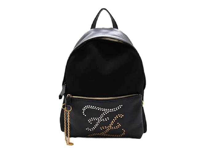 Fendi Leather & Nylon Backpack  ref.1247553