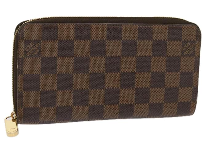 LOUIS VUITTON Damier Ebene Zippy Wallet Long Wallet N41661 LV Auth am5667  ref.1247616