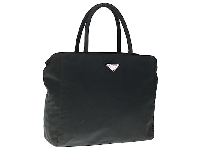 PRADA Hand Bag Nylon Black Auth 65884  ref.1247624