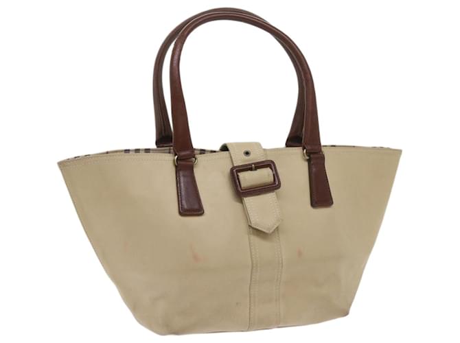 BURBERRY Tote Bag Toile Beige Auth bs11831  ref.1247703