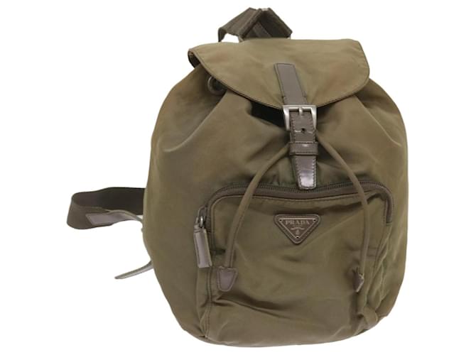PRADA Backpack Nylon Beige Auth 66139  ref.1247733