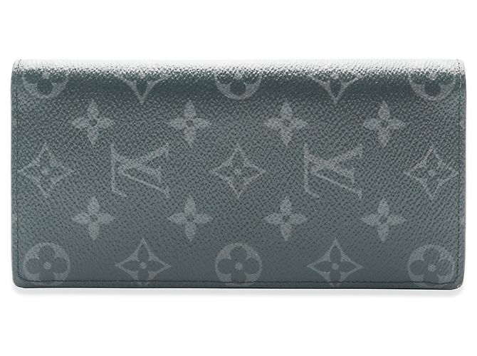 Louis Vuitton Monogram Eclipse Canvas Brazza Geldbörse Schwarz