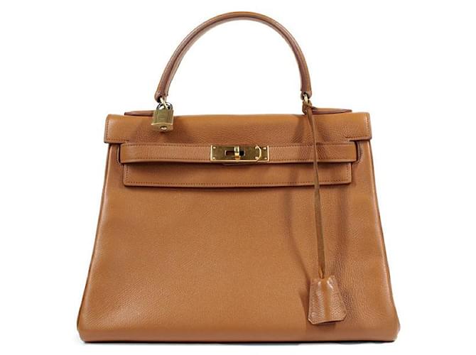 Hermès Handbags Brown Leather  ref.1247837