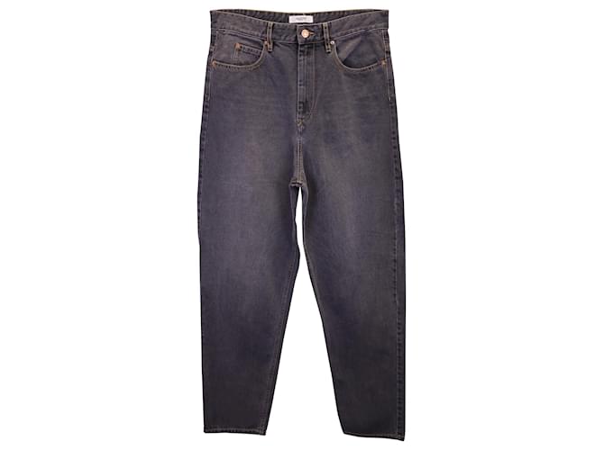 Isabel Marant Etoile Denim-Jeans aus schwarzer Baumwolle  ref.1247929