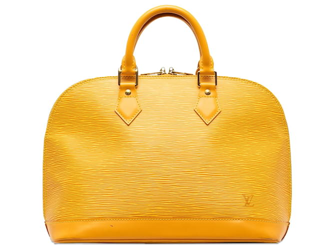 Louis Vuitton Yellow Epi Alma PM Leather Pony-style calfskin  ref.1248006