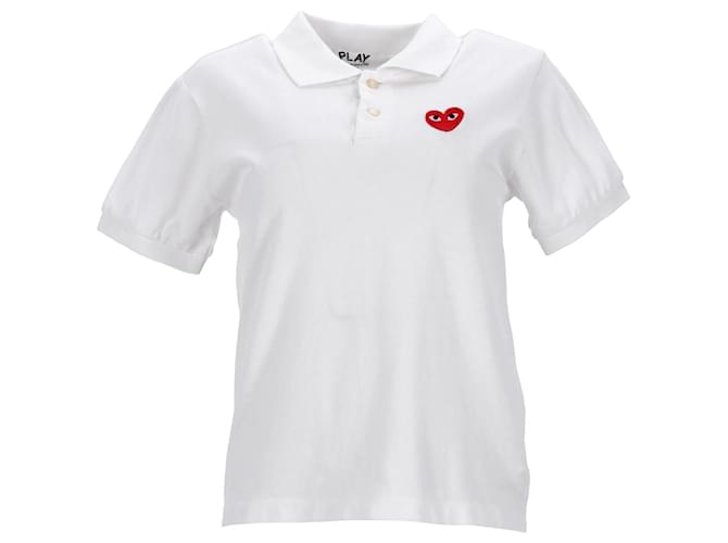 Comme Des Garcons Polo Shirt in White Cotton  ref.1248069