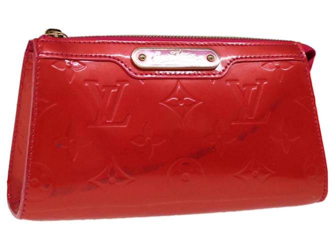 LOUIS VUITTON Monogram Vernis Trousse Cosmetic Pouch Rose Pop M93647 Auth ep3274 Pink Patent leather  ref.1248186