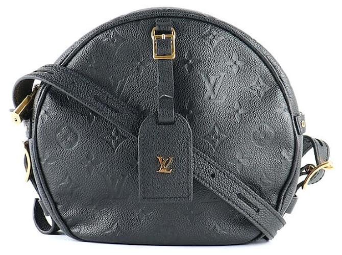 LOUIS VUITTON Handbags Boite chapeau souple Black Leather  ref.1248299