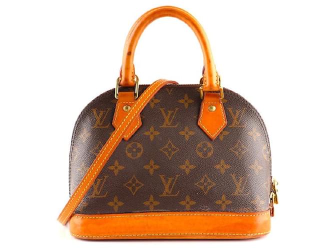 LOUIS VUITTON Handbags Alma BB Brown Leather  ref.1248302