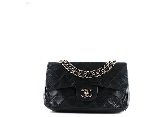 CHANEL Handbags Timeless/classique Black Leather  ref.1248315