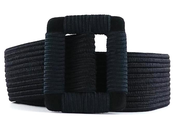 SAINT LAURENT Belts Black Cloth  ref.1248441