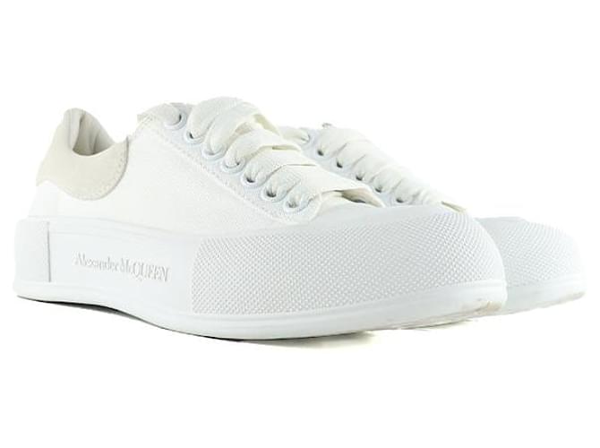 ALEXANDER MCQUEEN Trainers Oversize White Leather  ref.1248494