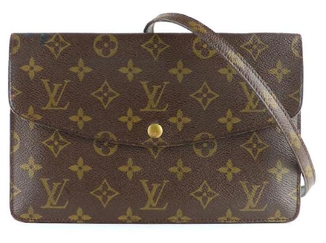 LOUIS VUITTON Handbags Pochette Accessoire Brown Leather  ref.1248509