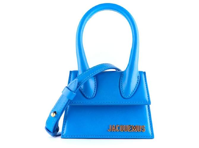 JACQUEMUS Handtaschen Chiquito Blau Leder  ref.1248511