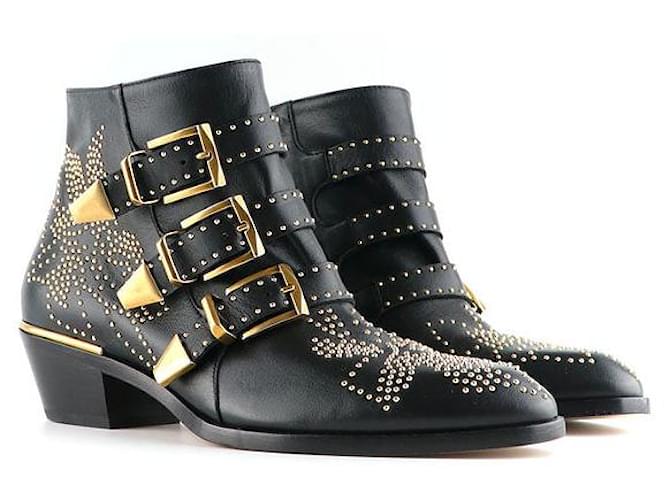 Chloé CHLOE Boots Susanna Black Leather  ref.1248512