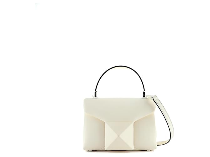 VALENTINO GARAVANI Handbags Roman Stud White Leather  ref.1248531