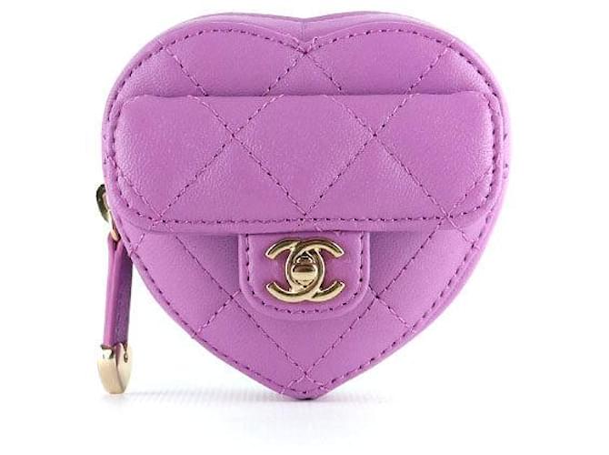 CHANEL Wallets Timeless/classique Purple Leather  ref.1248542
