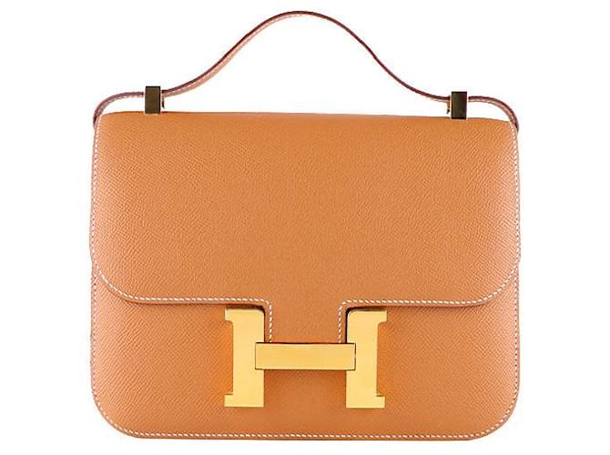 Hermès HERMES Handtaschen Constance Braun Leder  ref.1248550